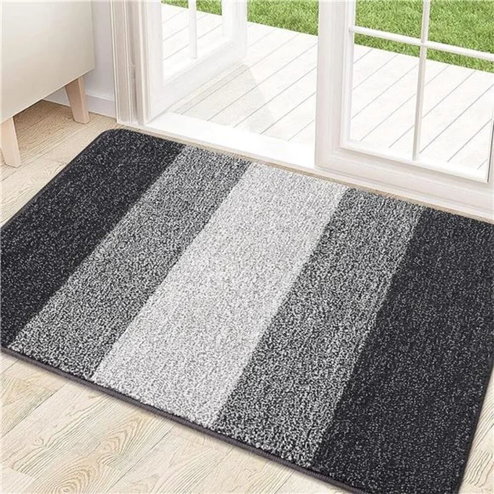 Indoor Door Mat, 32x20 Non-Slip Absorbent Dirt Trapper Entrance Mat, Low-Profile
